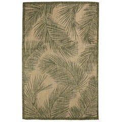 Carmel Fronds Indoor/Outdoor Area Rug Aqua