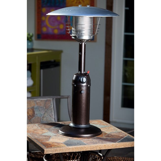 Hammered Bronze Finish Table Top Patio Heater, , alternate image number 2