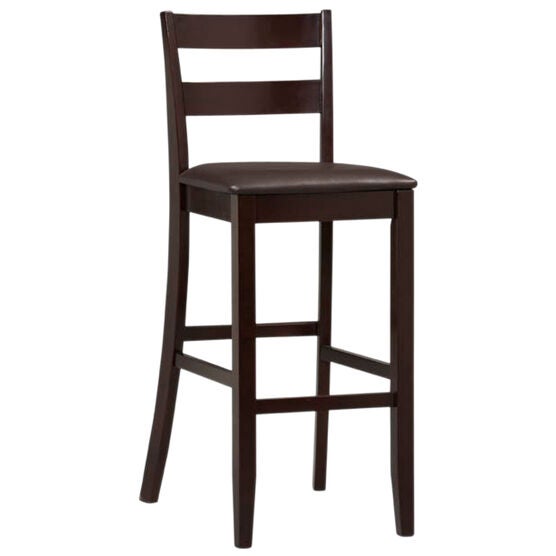 Triena Collection Soho Counter & Bar Stool, ESPRESSO