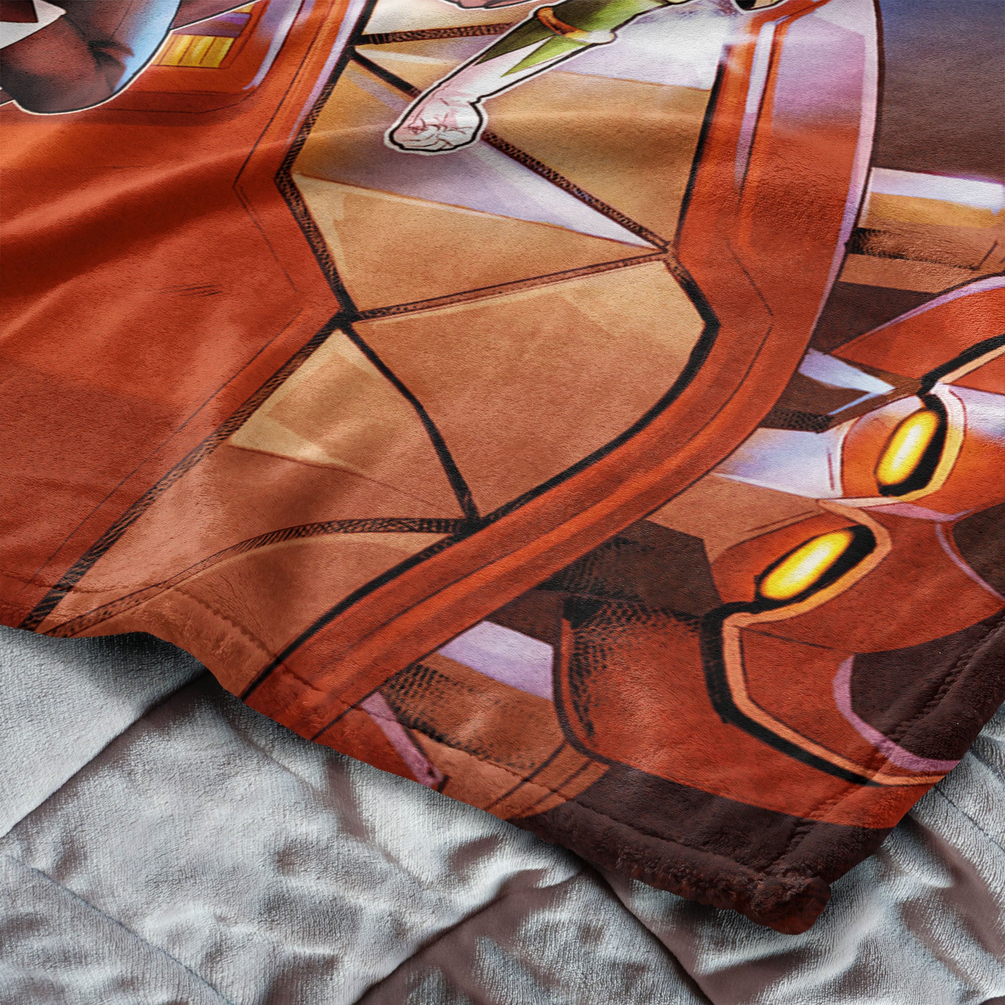 Hasbro Power Rangers Vintage Rangers Silk Touch Throw Blanket 50X60 Inches, YELLOW, alternate image number 4