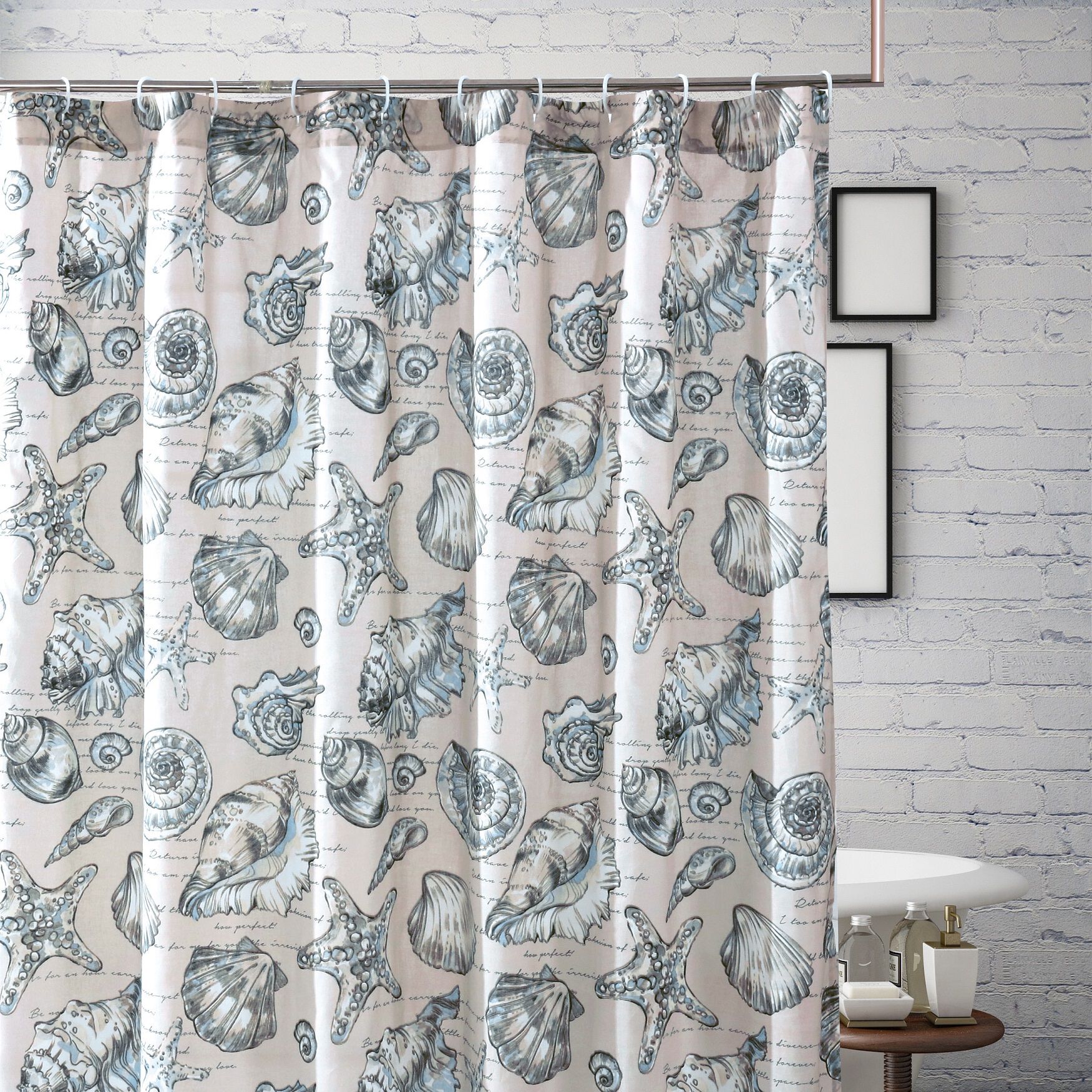 Cruz Bath and Shower Curtain, Linen, , on-hover image number 1