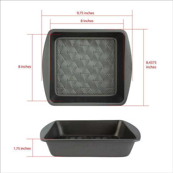 8 Inch Non Stick Metal Square Baking Pan, , alternate image number null