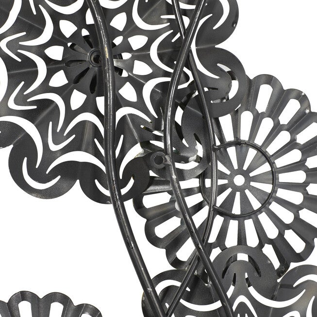 Multi Colored Metal Eclectic Floral Wall Decor, , on-hover image number null