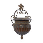 Dark Brown Iron Traditional Planter, , alternate image number null