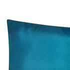 Edie @ Home Indoor/Outdoor Ombre Bias Crewel Embroidered Stripe Decorative Throw Pillow 12X24, Aqua Multi, , alternate image number null