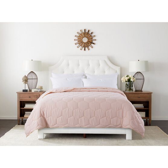 Honeycomb Down Alternative Blanket, Blush/Mustard, PEARL, hi-res image number null