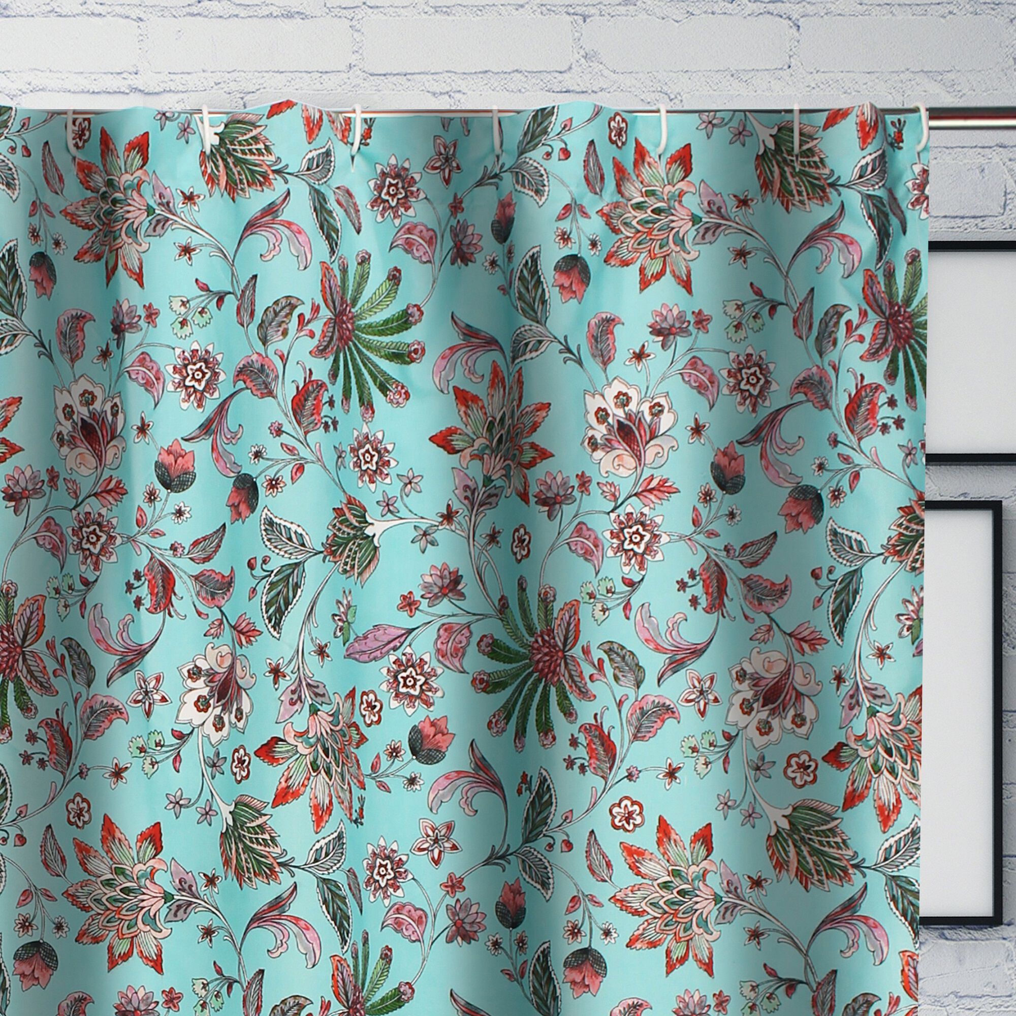 Audrey Bath and Shower Curtain, TURQUOISE, alternate image number 2