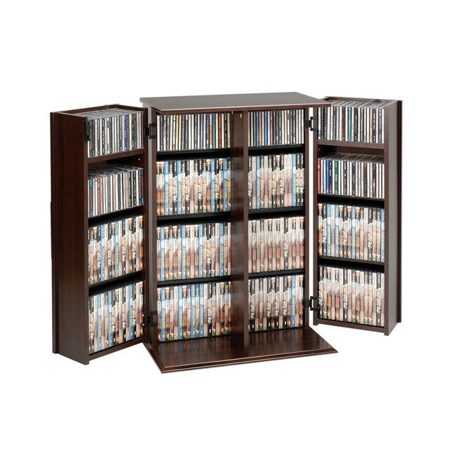 Locking Media Storage Cabinet with Shaker Doors, , alternate image number null