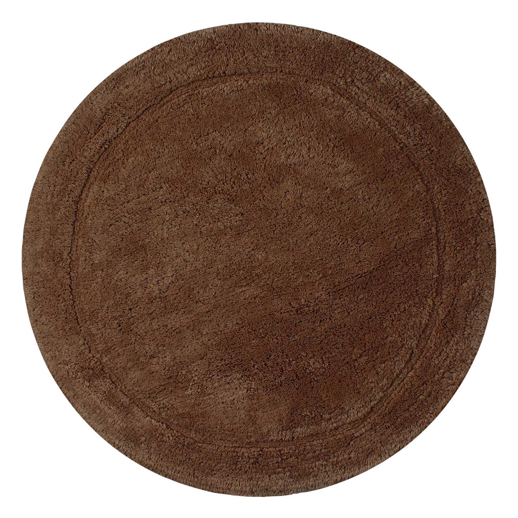 Bloomfield Round Bath Rug Collection, CHOCOLATE, hi-res image number 0