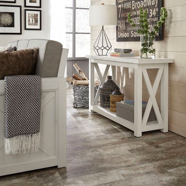 Seaside Lodge Console Table, WHITE, hi-res image number 0
