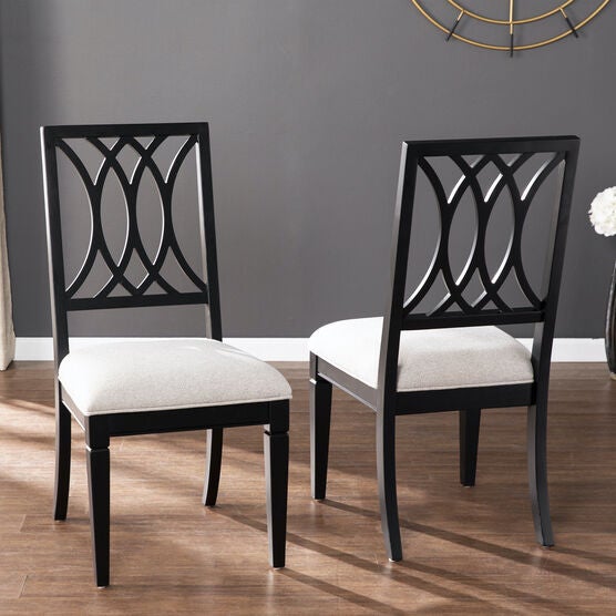 Brantingham Upholstered Dining Chairs β 2pc Set, BLACK, hi-res image number null