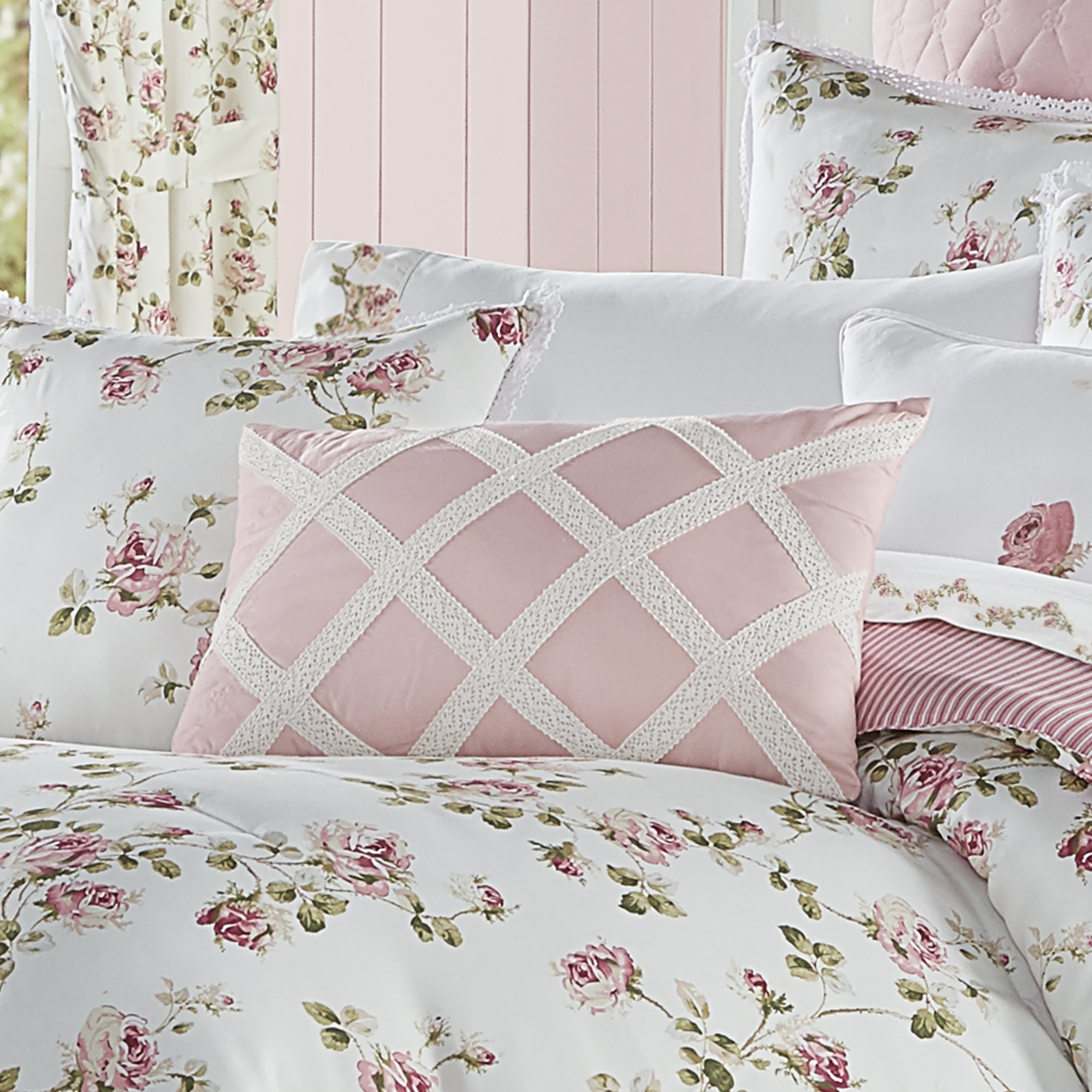 Rosemary Boudoir Decorative Throw Pillow, ROSE, alternate image number null