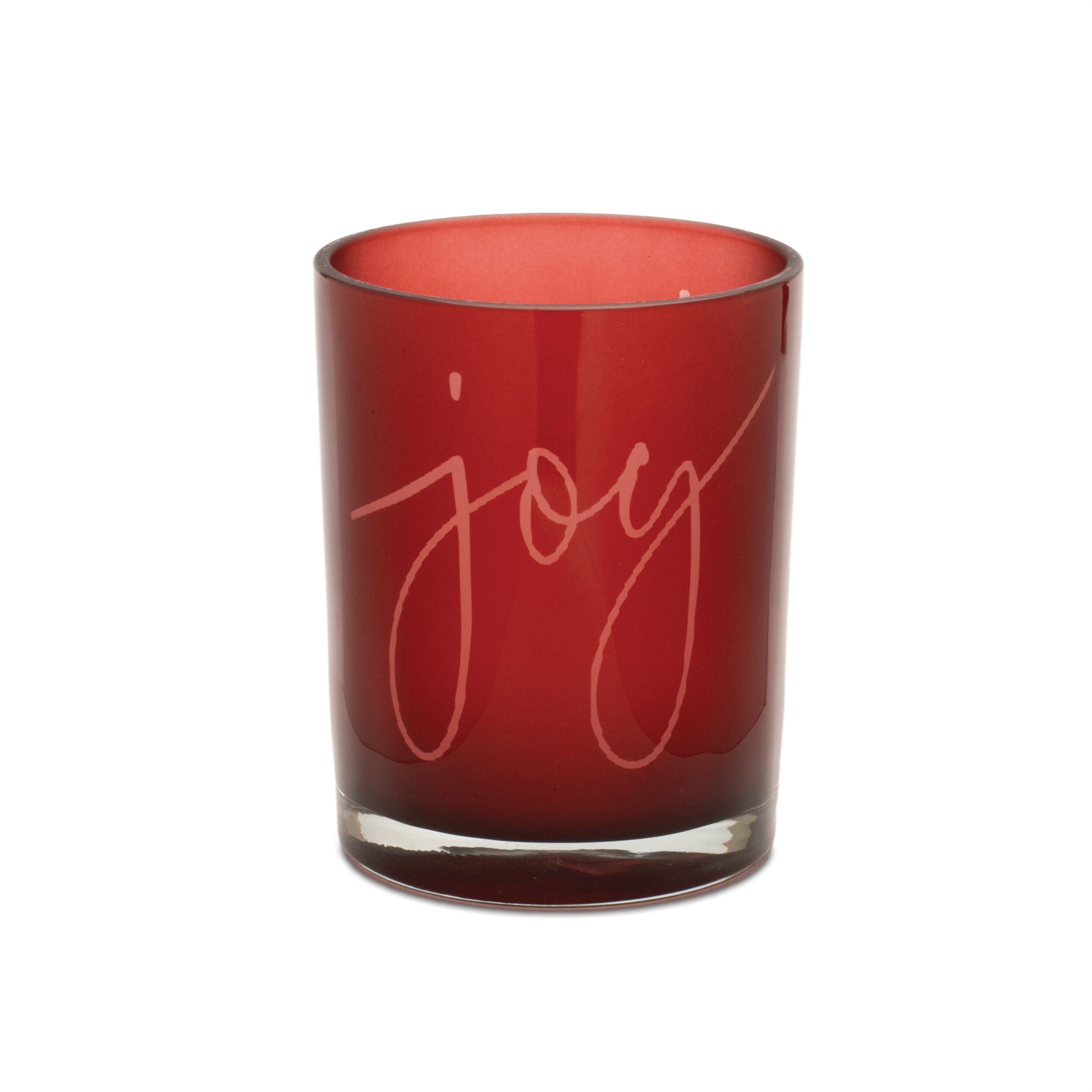 Joy Glass Votive Holder (Set of 2), RED, alternate image number 3
