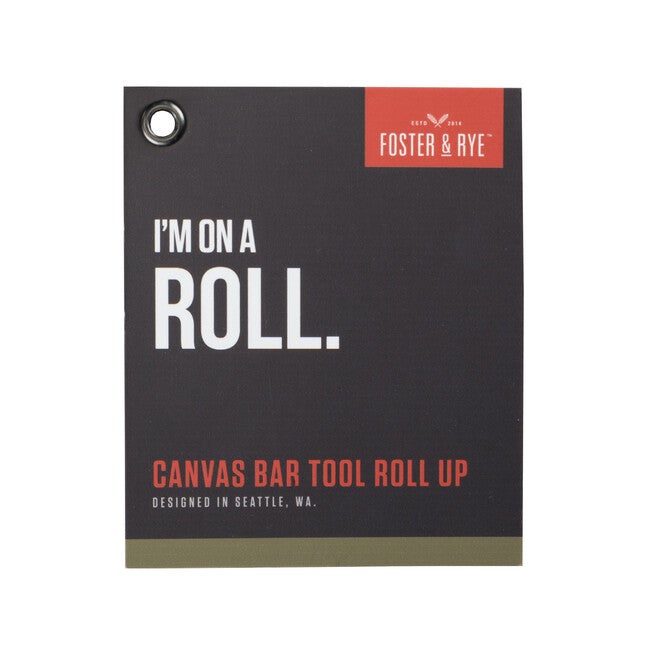 Canvas Roll-Up Cocktail Barware Kit, , alternate image number 3