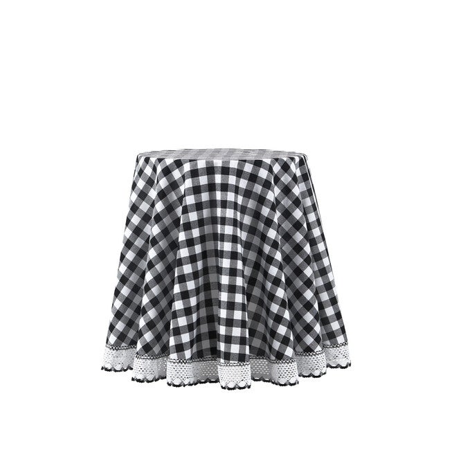 Buffalo Check Round Tablecloth - 70-in, , alternate image number 6