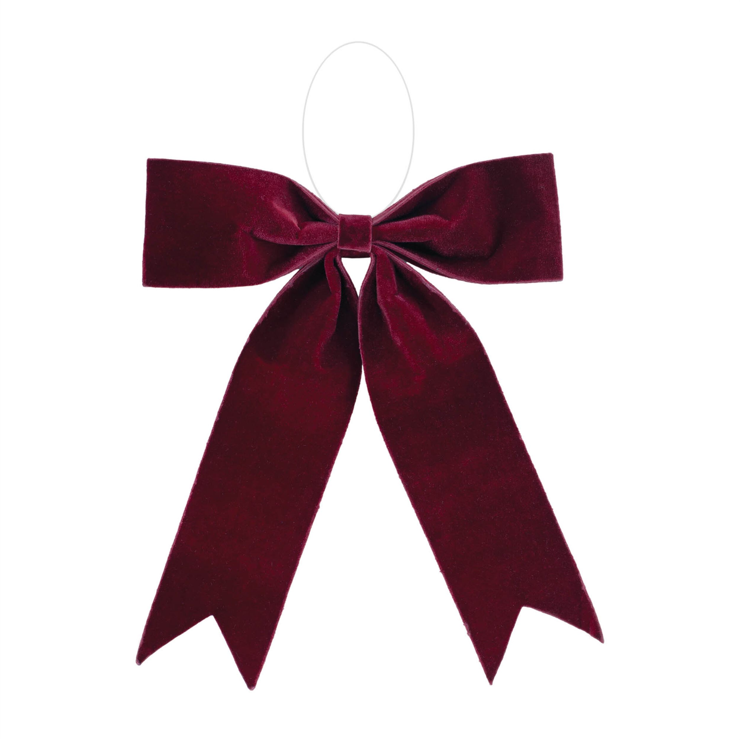 Burgandy Red Holiday Bow (Set of 2), RED, hi-res image number 0