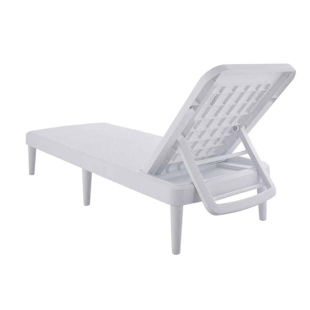 Tahiti Chaise Lounge, WHITE, on-hover image number 1