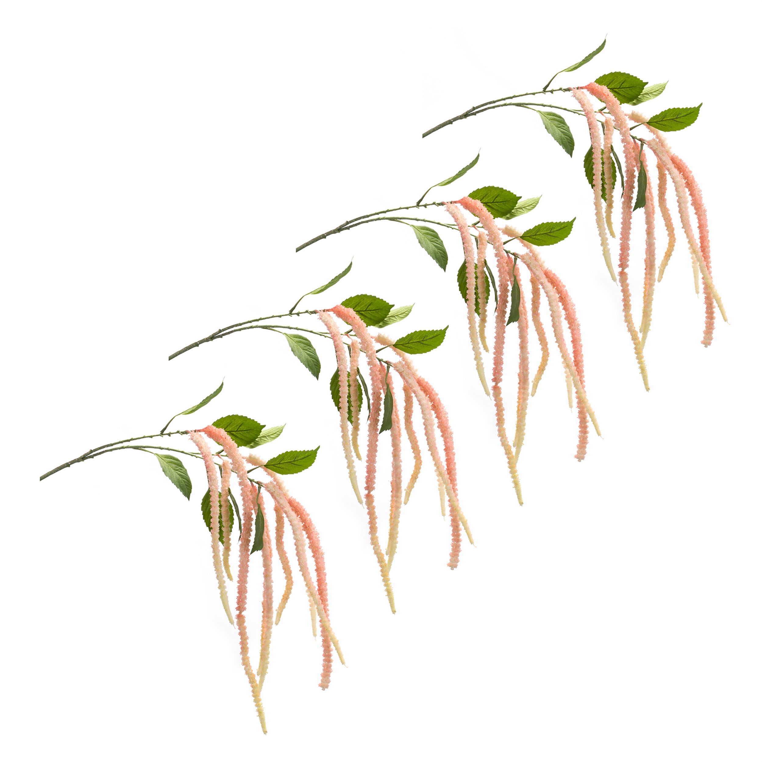 Amaranthus Stem (Set of 4) 53.25 inchesH Plastic/Polyester, PINK, alternate image number 2