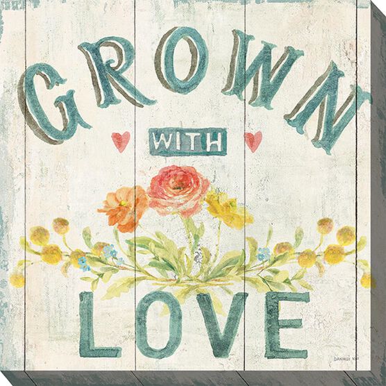 GROWN WITH LOVE OUTDOOR ART 24X24, MULTI, hi-res image number null