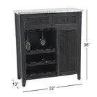 Black Farmhouse Wood Wine Storage, 36 x 32, , alternate image number null