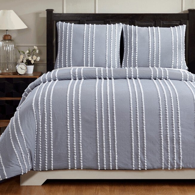 Winston Comforter Set Collection, NAVY, hi-res image number 0