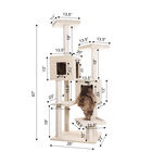Multi-Level Real Wood Cat Tree With Two Condos Perches, , alternate image number null