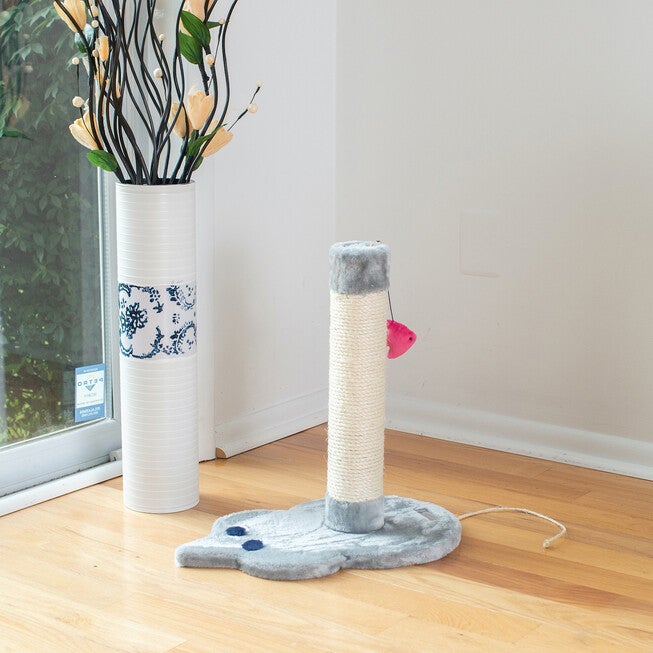 Mouse Shape Real Wood Cat Scratcher Toy, Sisal Scratching Post, , alternate image number 5