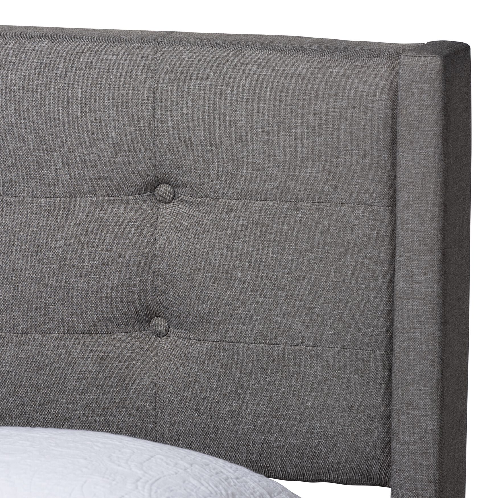 Casol Mid-Century Modern Transitional Upholstered Platform Bed, , alternate image number 11
