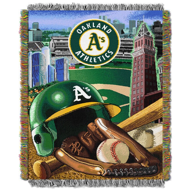 Athletic A's HomeField Advantage Throw, MULTI, hi-res image number 0