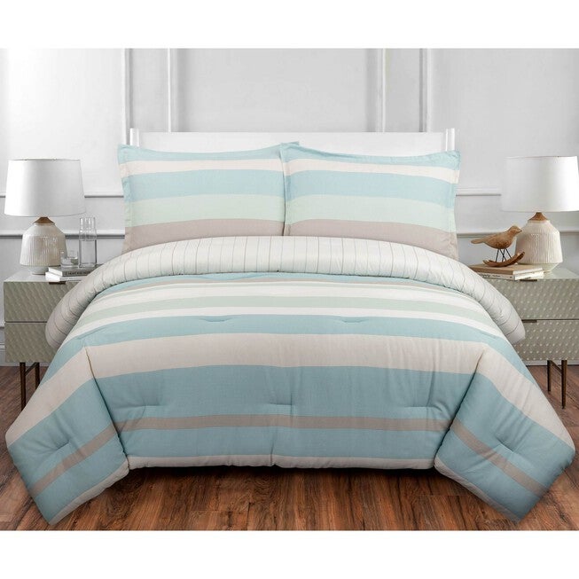 Coastal Stripe Comforter Set, , on-hover image number null