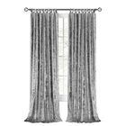 Harper Criss-Cross Window Curtain Panel - 50x63, GREY, hi-res image number null