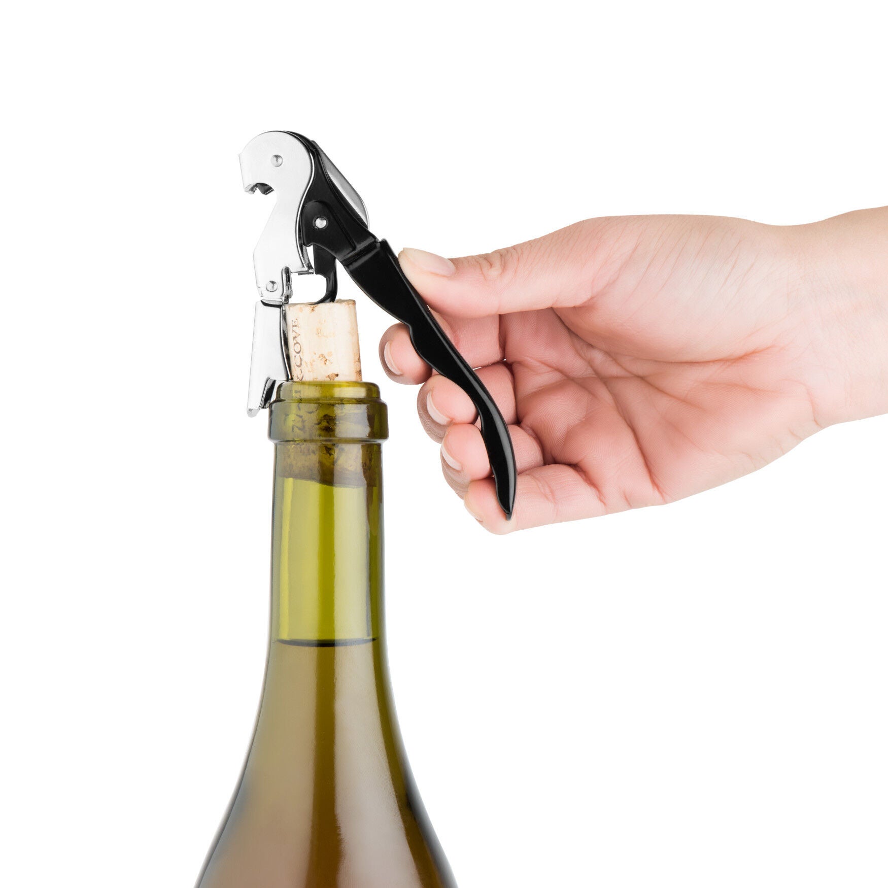 DoubleHinged Wine Opener Truetap Corkscrew, Black Catherines