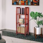 3-Shelf Folding Bookcase 14" Wide-Mahogany, , alternate image number null