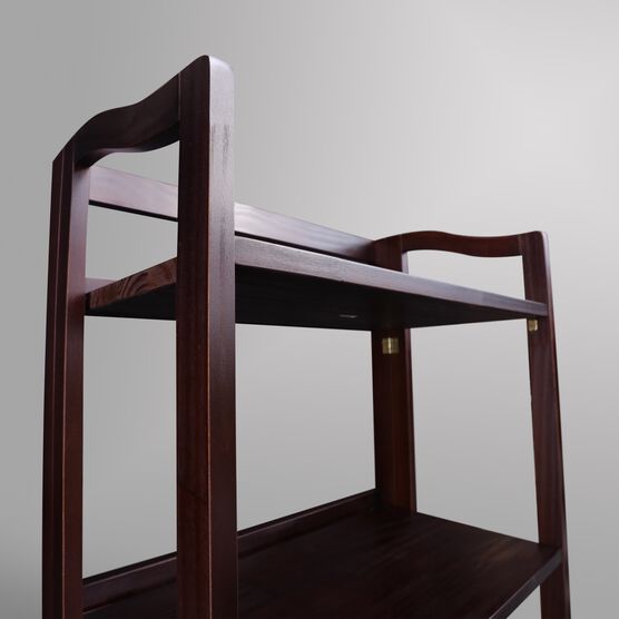 Stratford 5-Shelf Folding Bookcase-Espresso, , alternate image number null