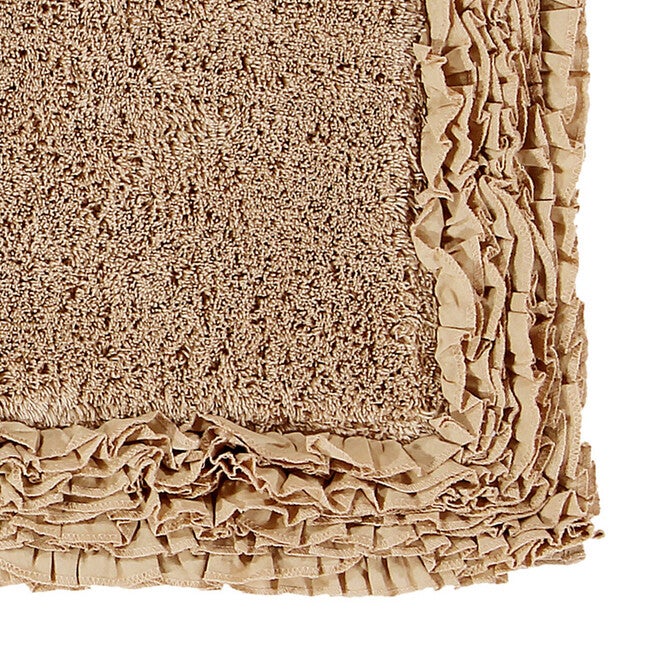 Shaggy Border Bath Rug Mat, 3 Piece Set, (17 inches X 24 inches | 20 inches X 20 inches | 21 inches X 34 inches), , alternate image number 4