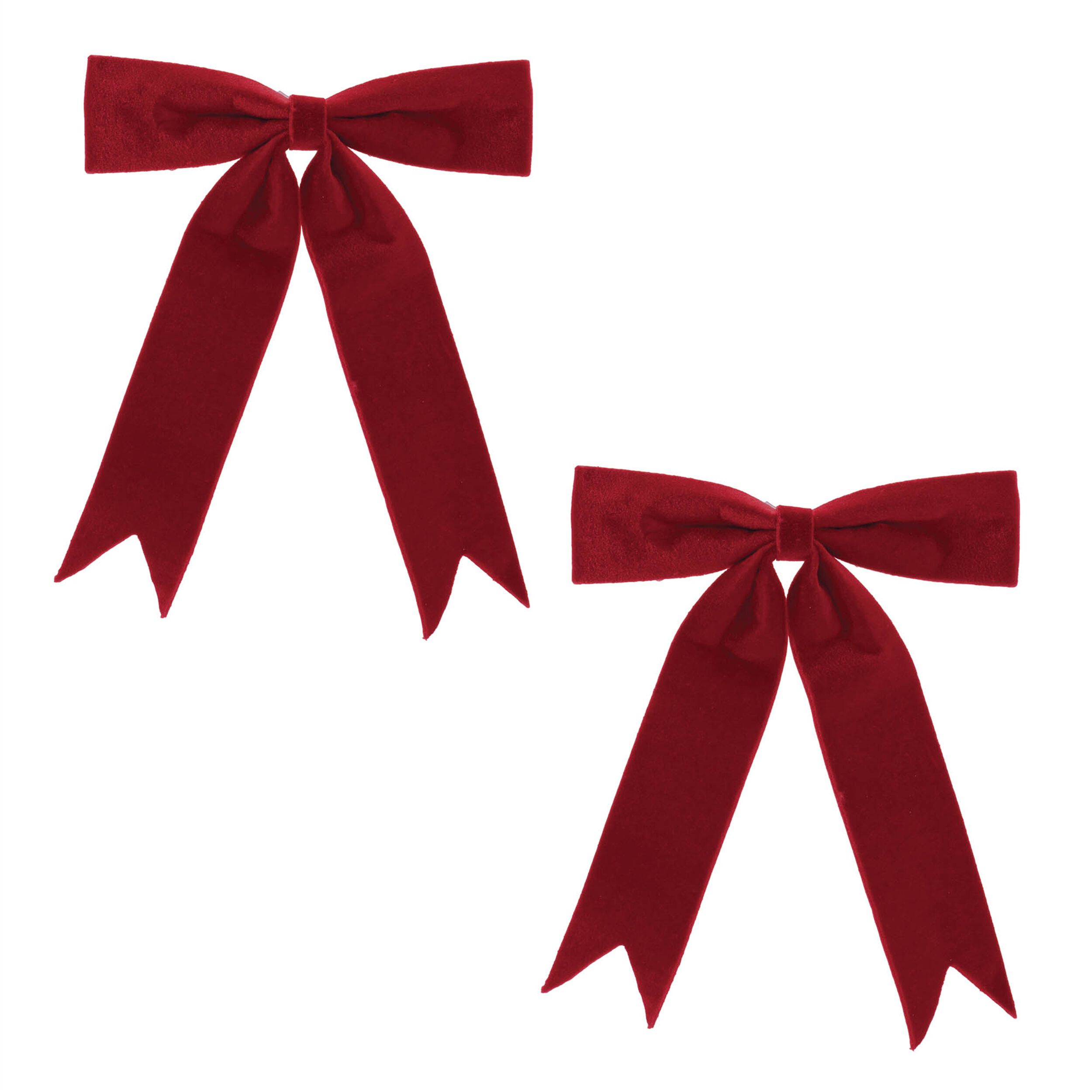Red Holiday Bow (Set of 2), RED, alternate image number 3