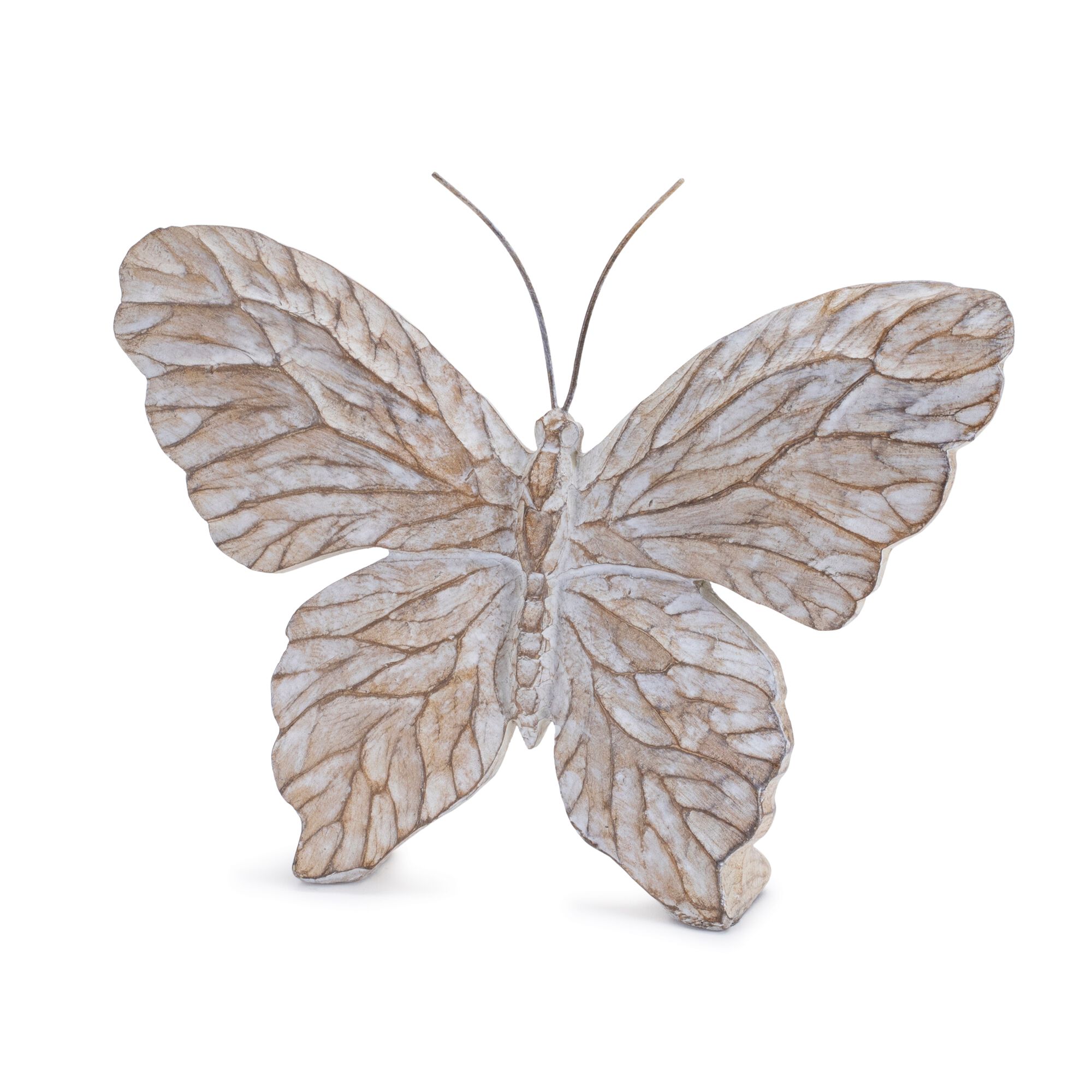 Carved Butterfly Shelf Sitter (Set of 4), BEIGE, alternate image number 2