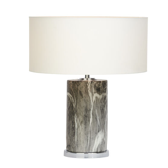 Cosmoliving By Cosmopolitan Stone Table Lamp, SILVER, hi-res image number null