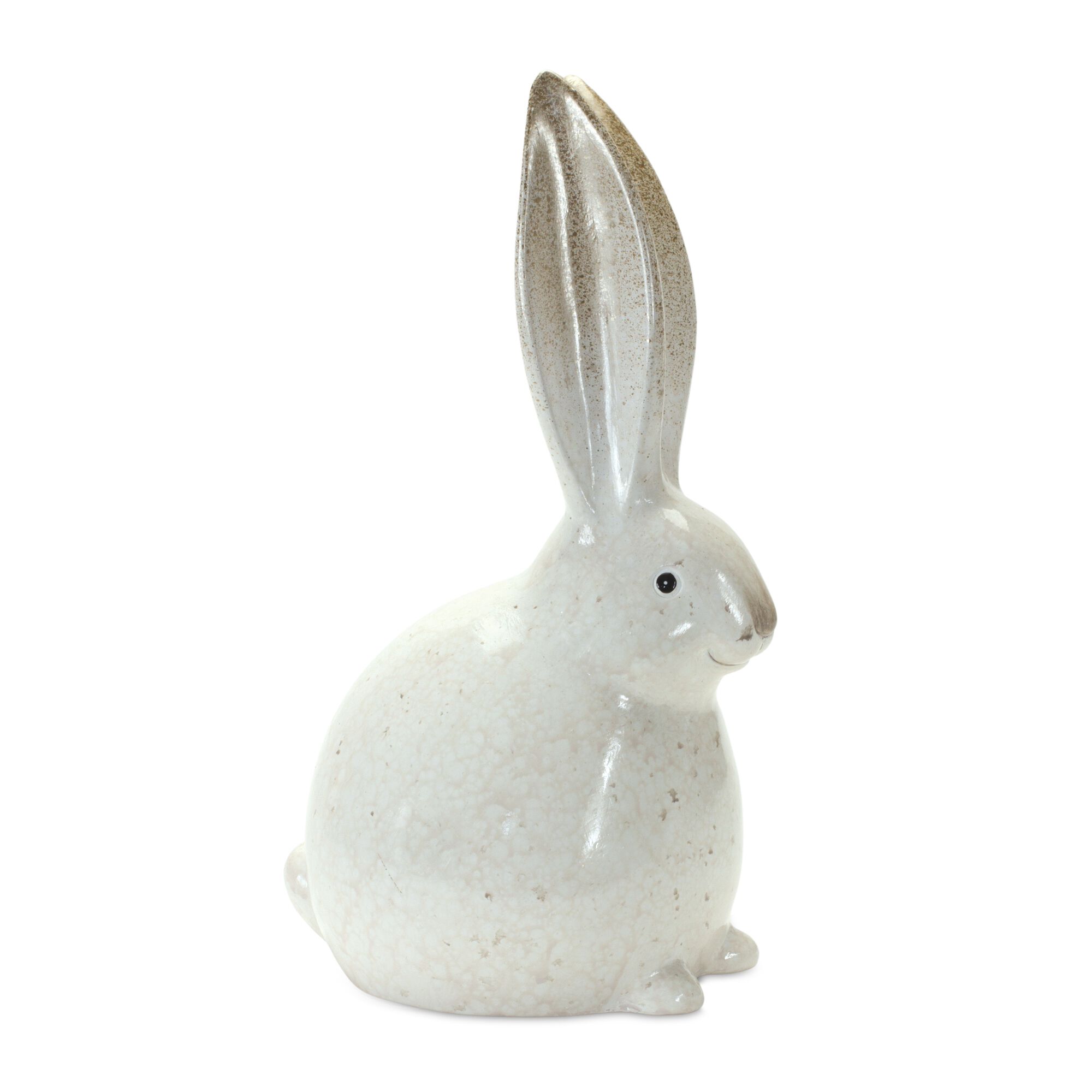 Bunny (Set of 2) 11.75 inchesH Terra Cotta, WHITE/GOLD, alternate image number 2