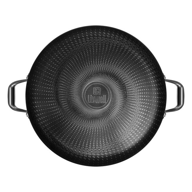 LIVWELL DiamondClad™ 14 inches Hybrid Nonstick Stainless Steel Everything Pan Set w/ Tempered Glass Lid, Dishwasher Safe, PFOA-free – Silver/Black, SILVER, alternate image number 5