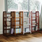 3-Shelf Folding Bookcase 14" Wide-Mahogany, , alternate image number null