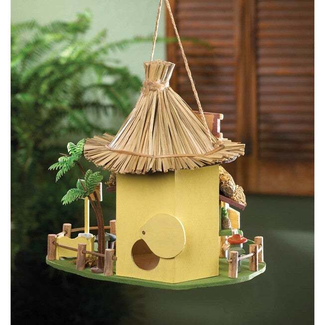 Tropical Tiki Hut Birdhouse, , alternate image number 5