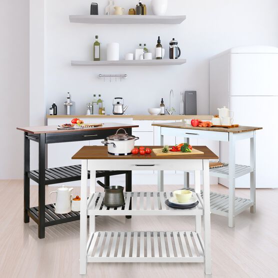 Kitchen Island with Solid American Cherry Top, , alternate image number null