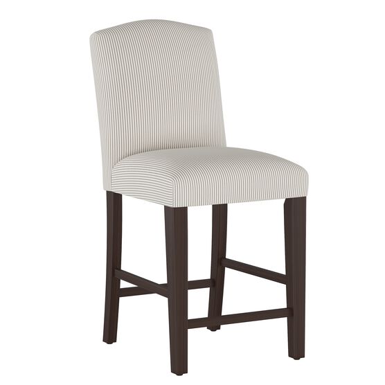 Stipe Upholstered Counter Stool, TAUPE, hi-res image number null