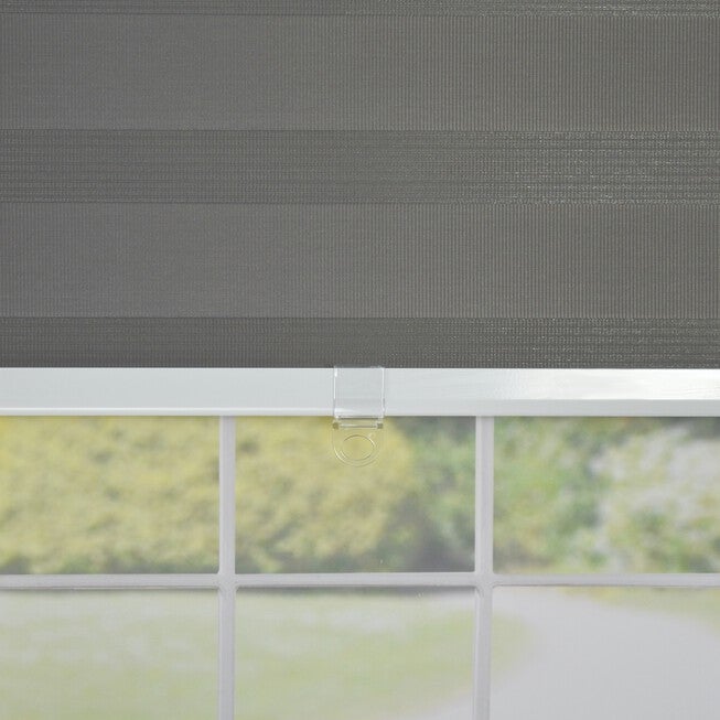 Cordless Zebra Slimline Privacy Window Shade Window, , alternate image number null