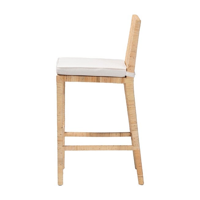Sofia Bohemian Natural Rattan Bar Stool, NATURAL, alternate image number null