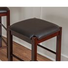 Lancer Backless Counter Stools, Espresso - Set of Two, , alternate image number null