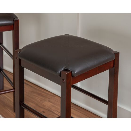 Lancer Backless Counter Stools, Espresso - Set of Two, , alternate image number null