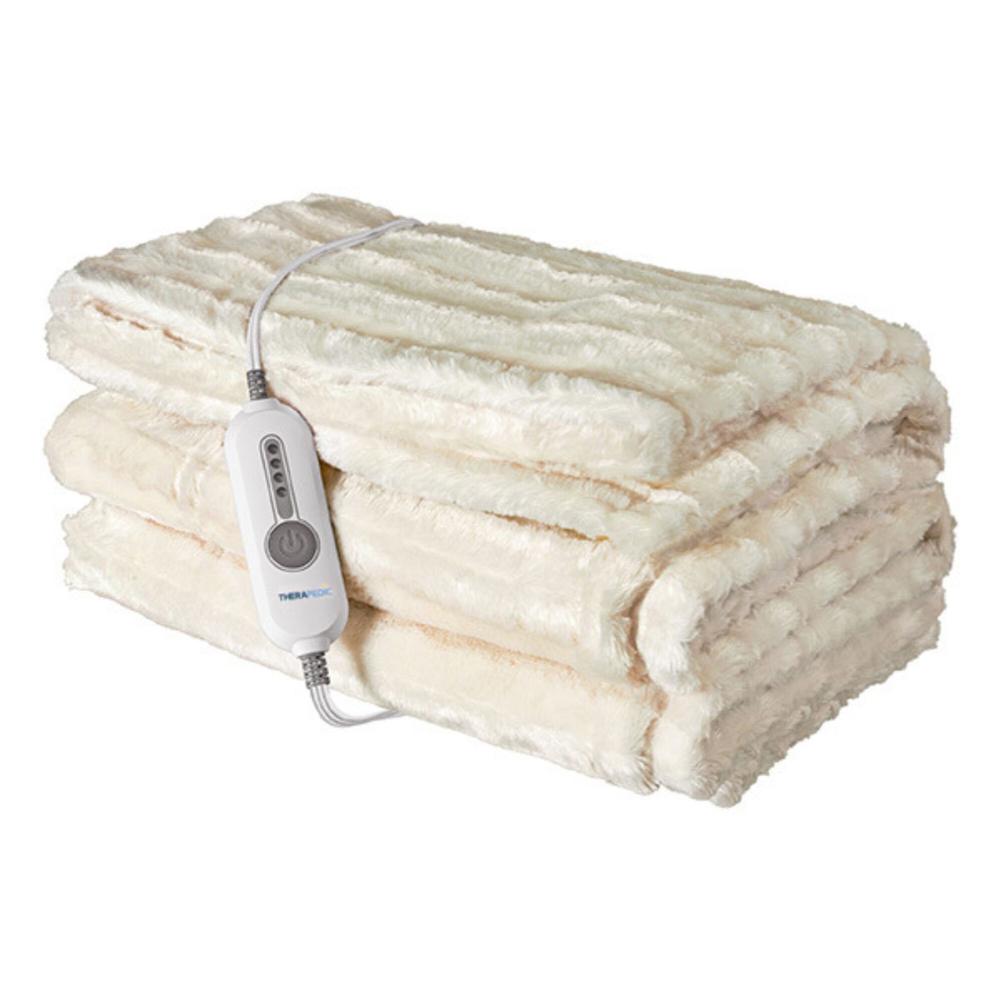 50 inches x 70 inches Ivory Heated Blanket, IVORY, hi-res image number 0