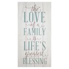 The love of a family is a life's greatest blessing Wall Art, WHITE, hi-res image number 0